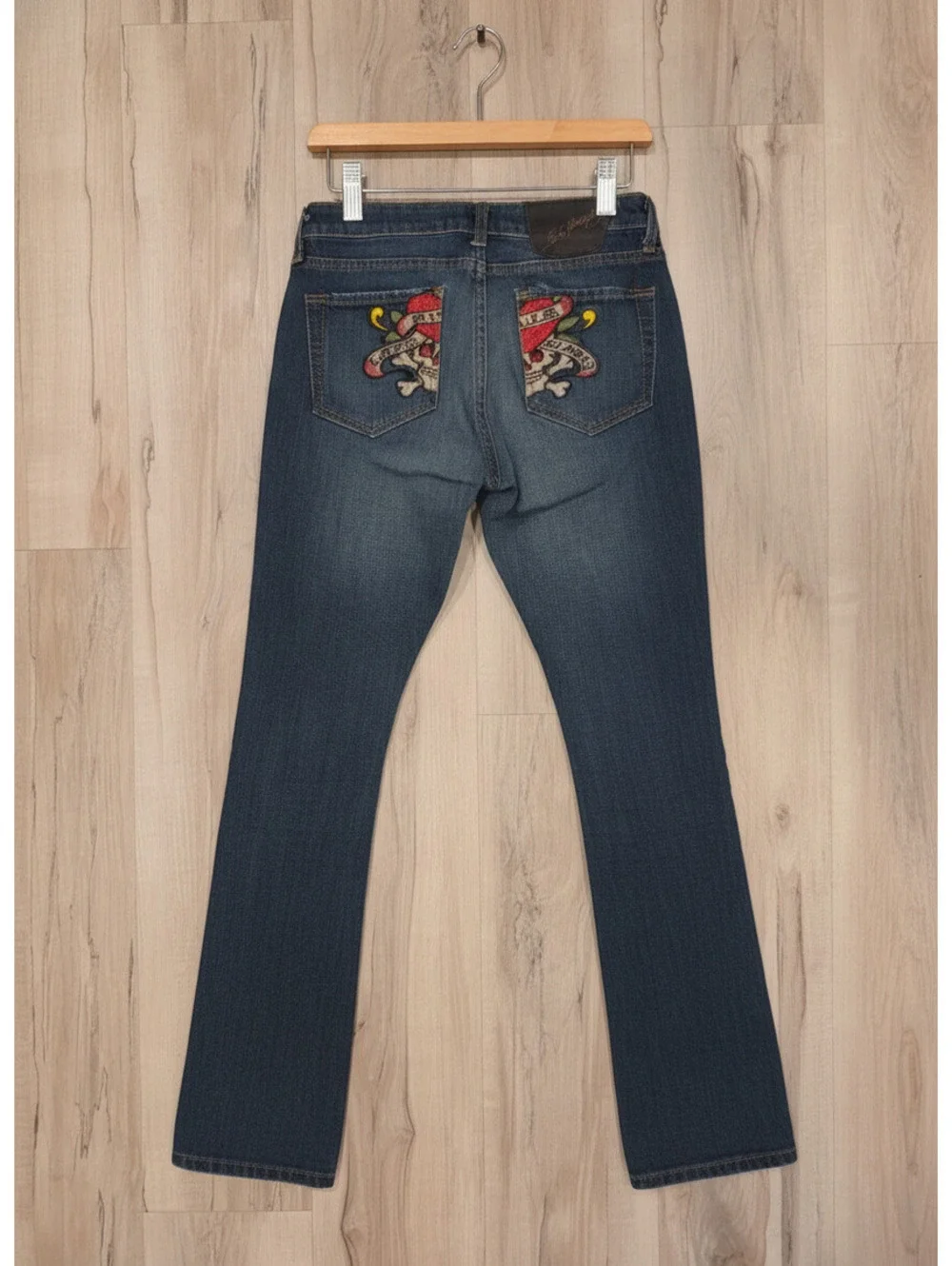 Ed Hardy Women's Embroidered Bootcut Jeans Size 26